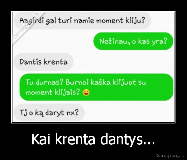 dantys,klijai