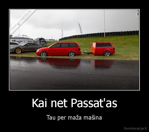 passat, priekaba,raudonas, passatas