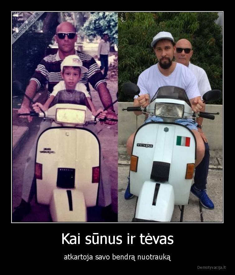 sunus,tevas,kartu,nuotrauka