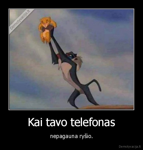 telefonas,rysys,simba