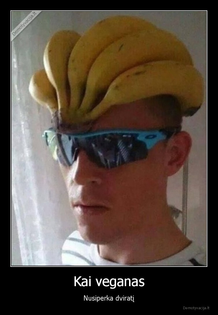 dviratininkas,bananai, vietoj, salmo
