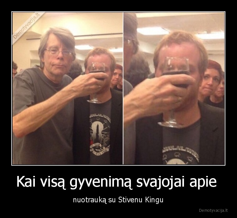 stivenas, kingas,stephen, king,rasytojas,nuotrauka