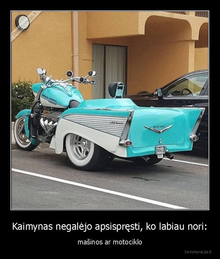 masina,motociklas,kaimynas