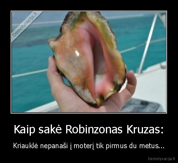 Kaip sakė Robinzonas Kruzas: