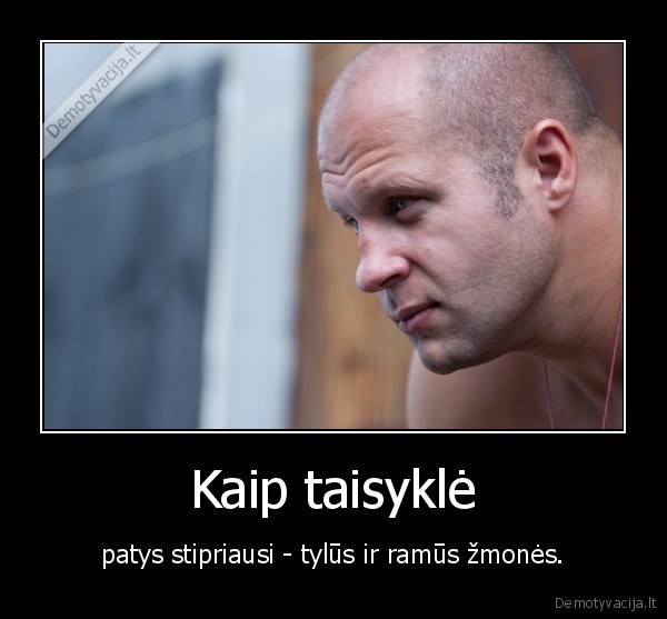 kaip, taisykle,patys, stipriausi, tylus, ir, ramus, zmones., fedor, emelianenko