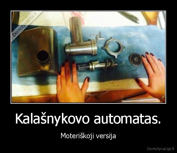 Kalašnykovo automatas.