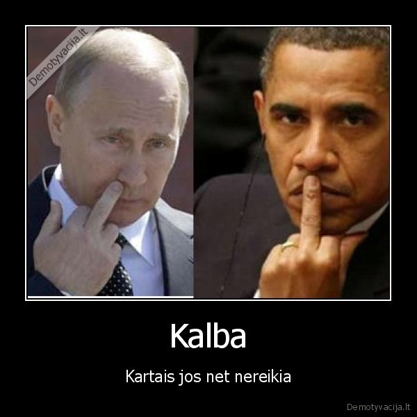 kalba,pirstai,putinas,obama,rusija,amerika