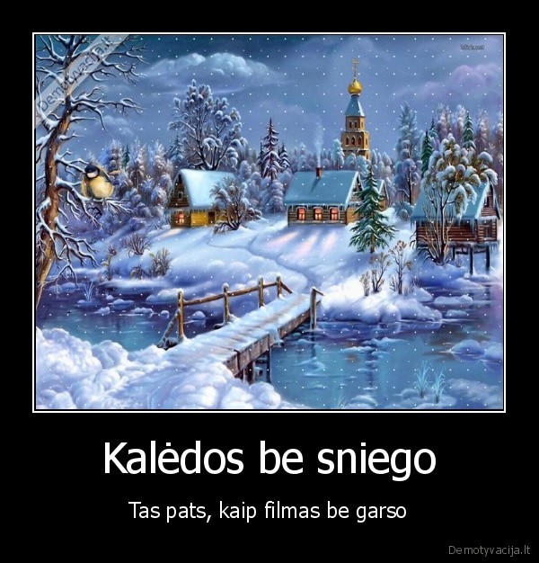 kaledos, sniegas