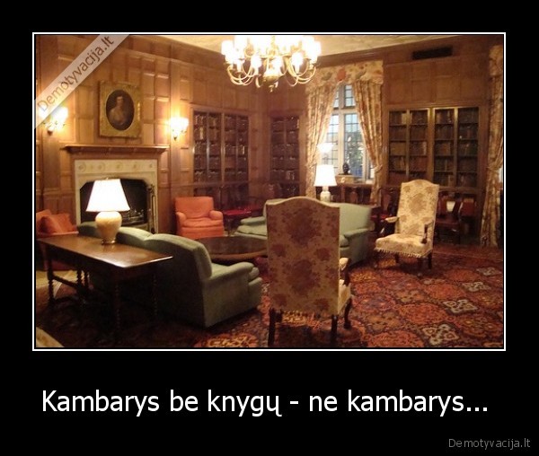 Kambarys be knygų - ne kambarys... 