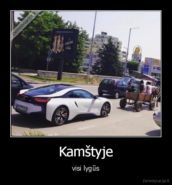 kamstis,automobiliai,arklys