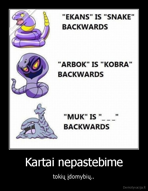 Kartai nepastebime