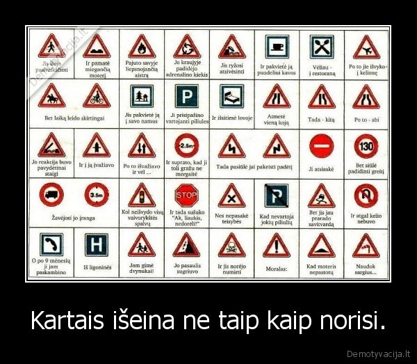 Kartais išeina ne taip kaip norisi.