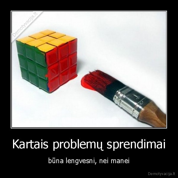 rubikas, kubikas, problemos, sprendimai