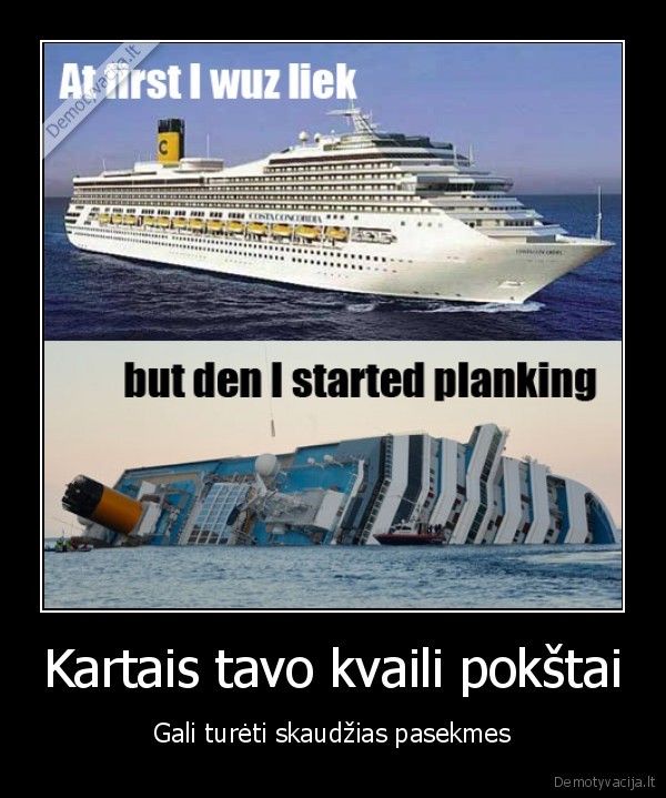 planking, girtas, costa, pasekmes, pokstai