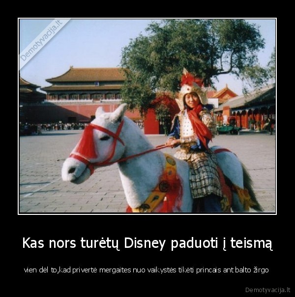 Kas nors turėtų Disney paduoti į teismą