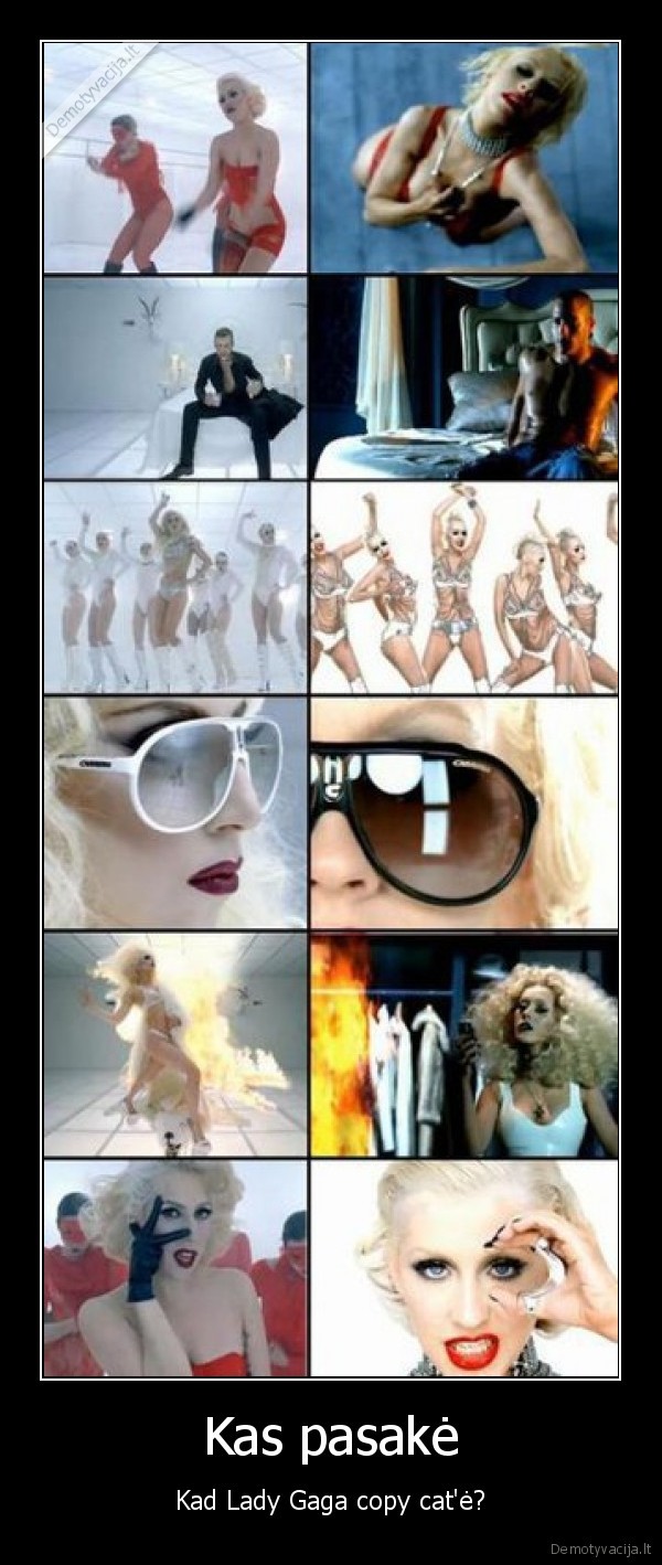 lady, gaga, unikali, christina, aguilera, copy, cat