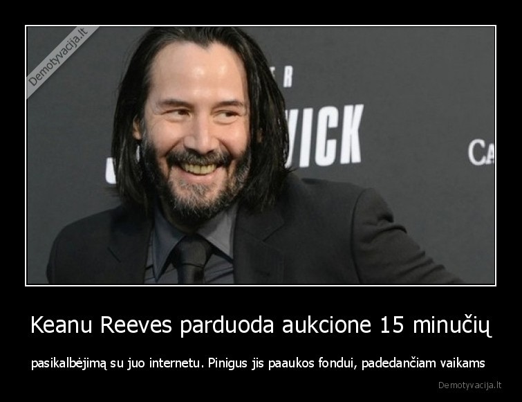 vaikai,fondas,keanu, reeves,pasikalbejimas,pinigai