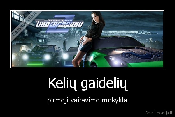 nfsu,underground2,vairuoti,mokytis,zaidimas