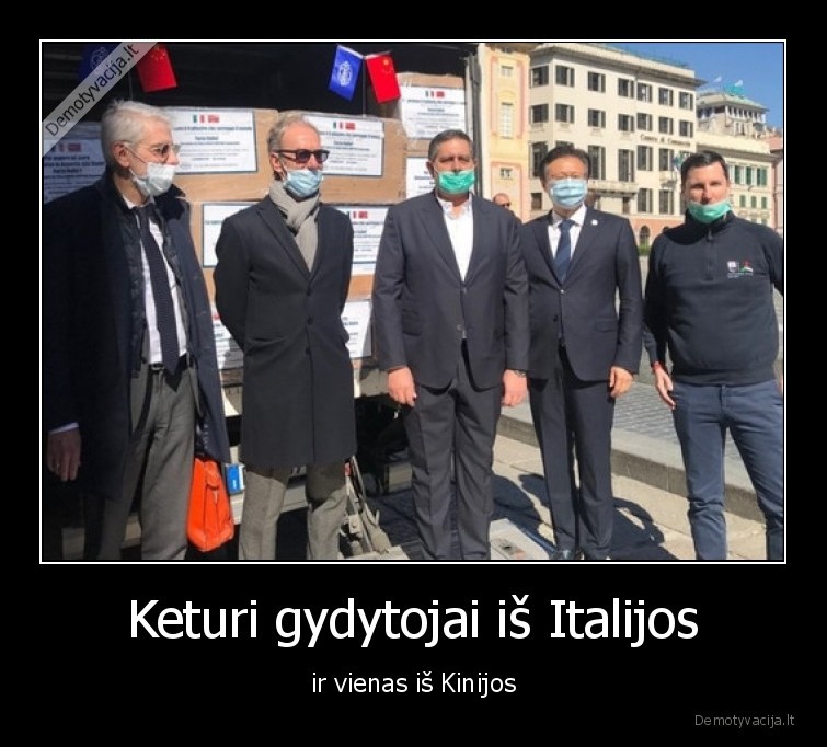 gydytojai,kinija,italija,kaukes