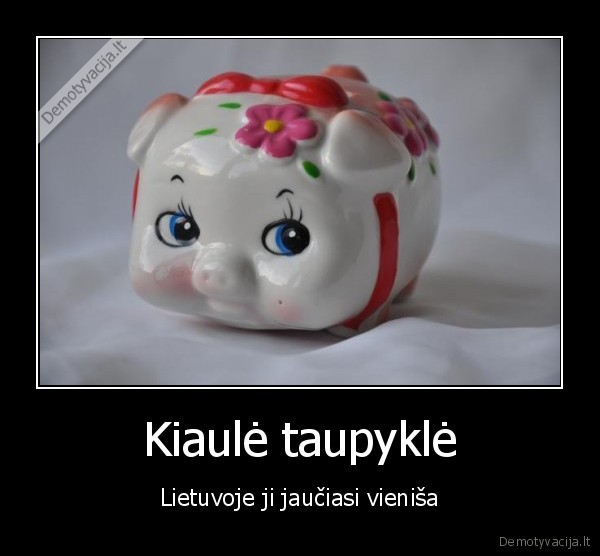 Kiaulė taupyklė