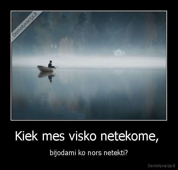 Kiek mes visko netekome, 