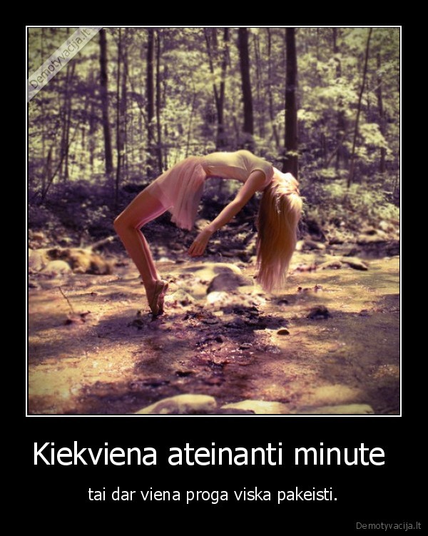 Kiekviena ateinanti minute 