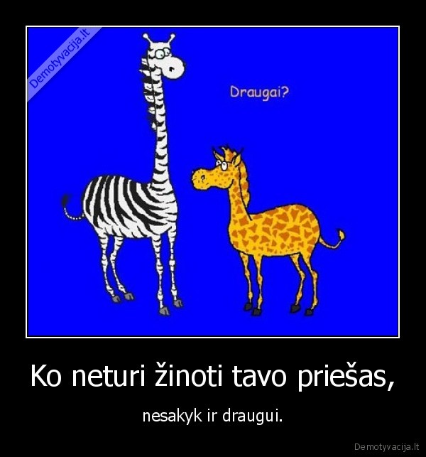 Ko neturi žinoti tavo priešas,