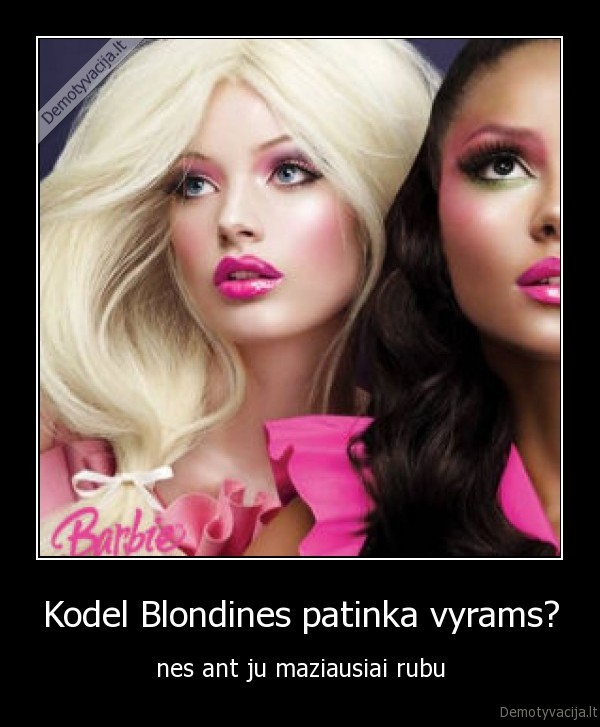 Kodel Blondines patinka vyrams?