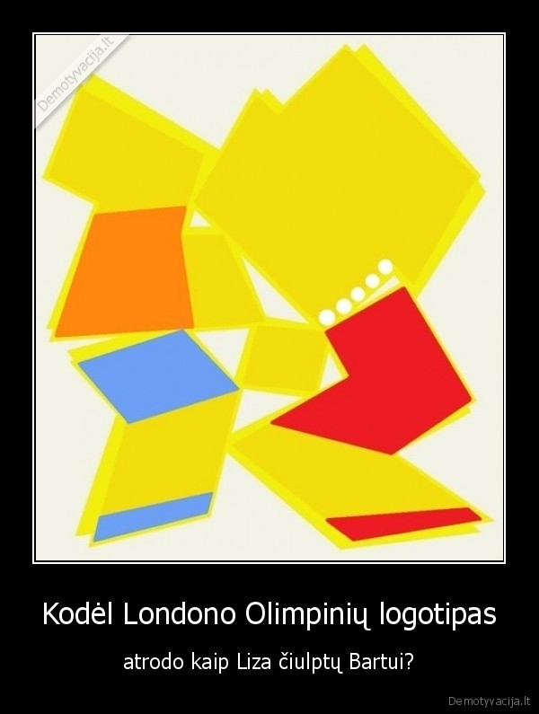 Kodėl Londono Olimpinių logotipas