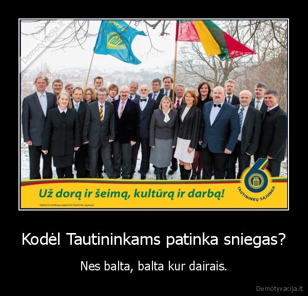 tautininkai,panka,balta,sniegas,kkk