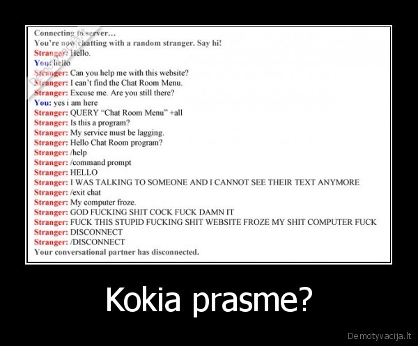 Kokia prasme?