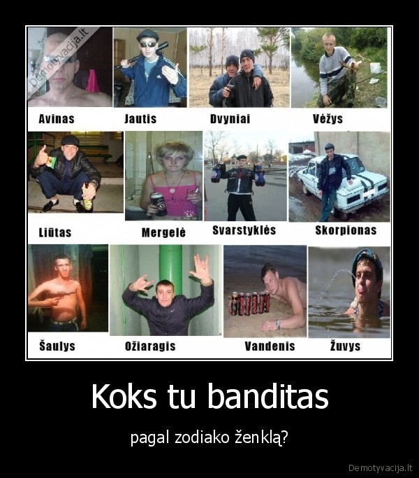 banditas,zodiakas,zenklas