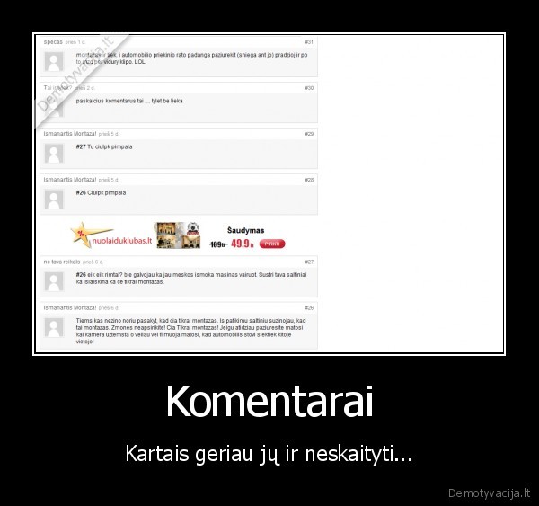 komentarai