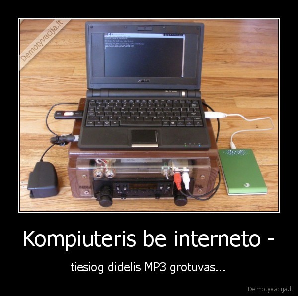Kompiuteris be interneto -