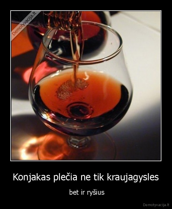 Konjakas plečia ne tik kraujagysles