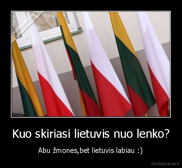 Kuo skiriasi lietuvis nuo lenko?