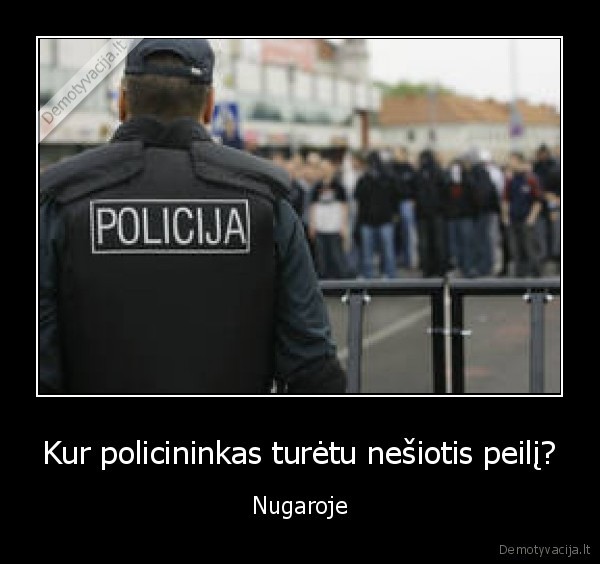 Kur policininkas turėtu nešiotis peilį?