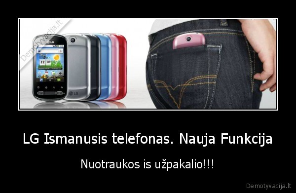 LG Ismanusis telefonas. Nauja Funkcija