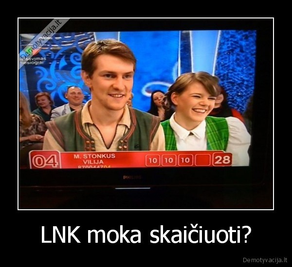 LNK moka skaičiuoti?