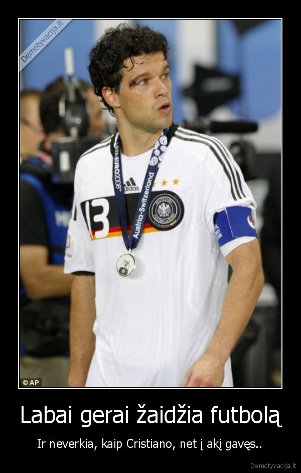 michael, ballack, germany, national, football, team, captain, tikras, ronaldo, is, brasil