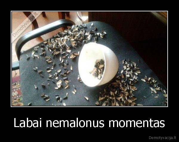 Labai nemalonus momentas