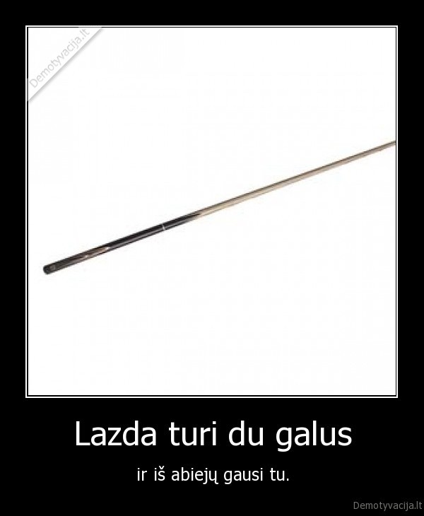 Lazda turi du galus