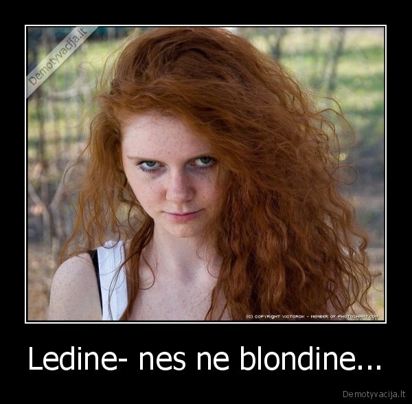 Ledine- nes ne blondine...