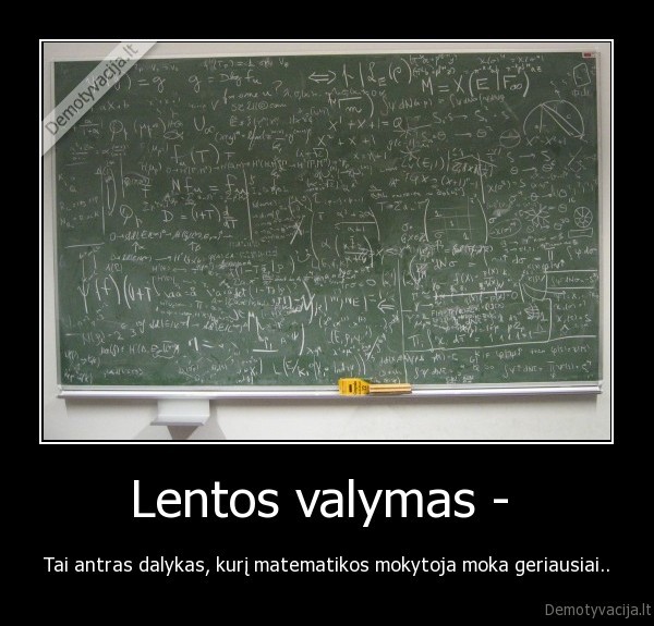 Lentos valymas - 