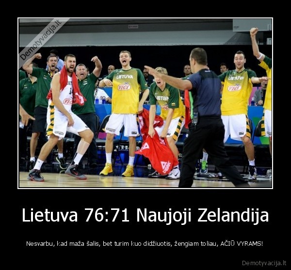 Lietuva 76:71 Naujoji Zelandija