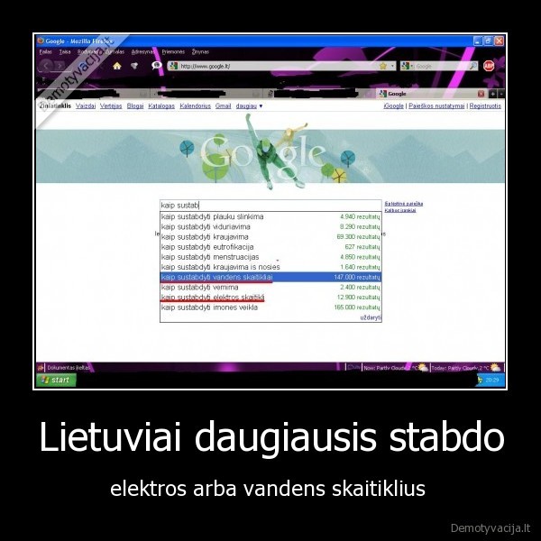 lietuviai,stabdyti,elekra,vanduo,skaitliukai,google