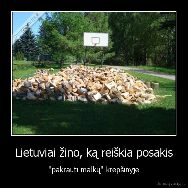 Lietuviai žino, ką reiškia posakis