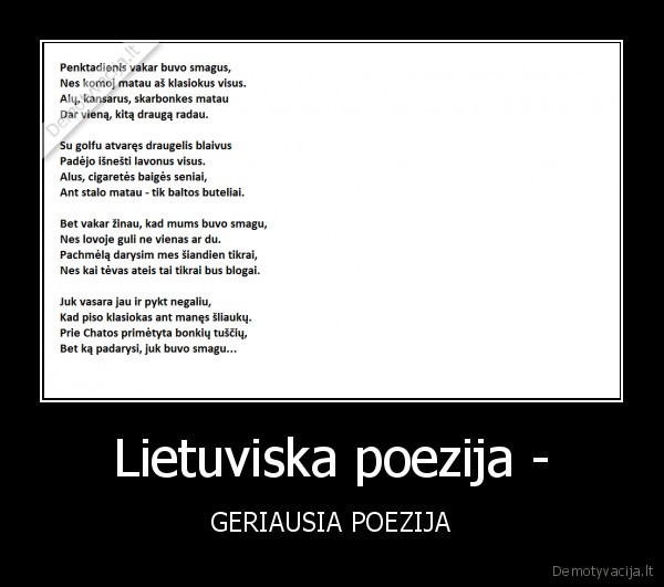 Lietuviska poezija -