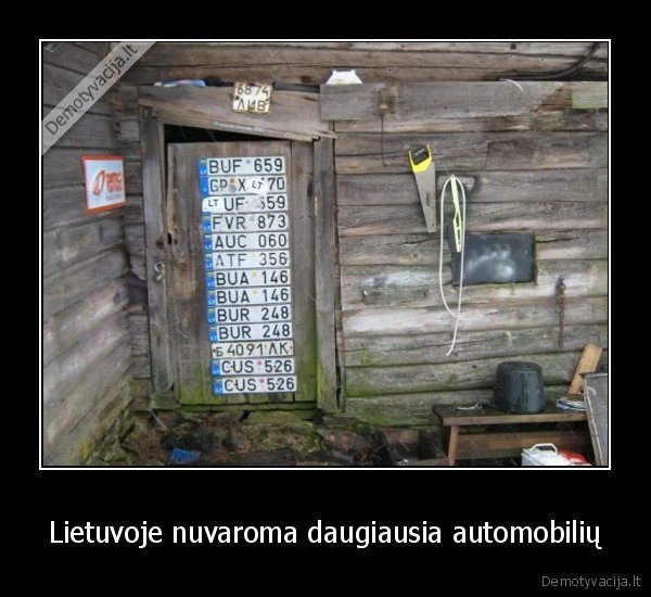 Lietuvoje nuvaroma daugiausia automobilių