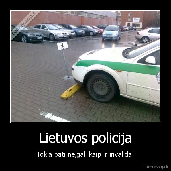 policija, neigalumas